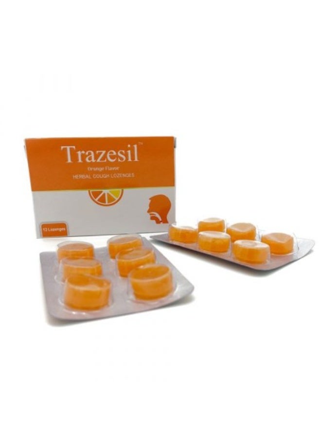 أقراص ترازيسيل بنكهة البرتقال 12 حبة